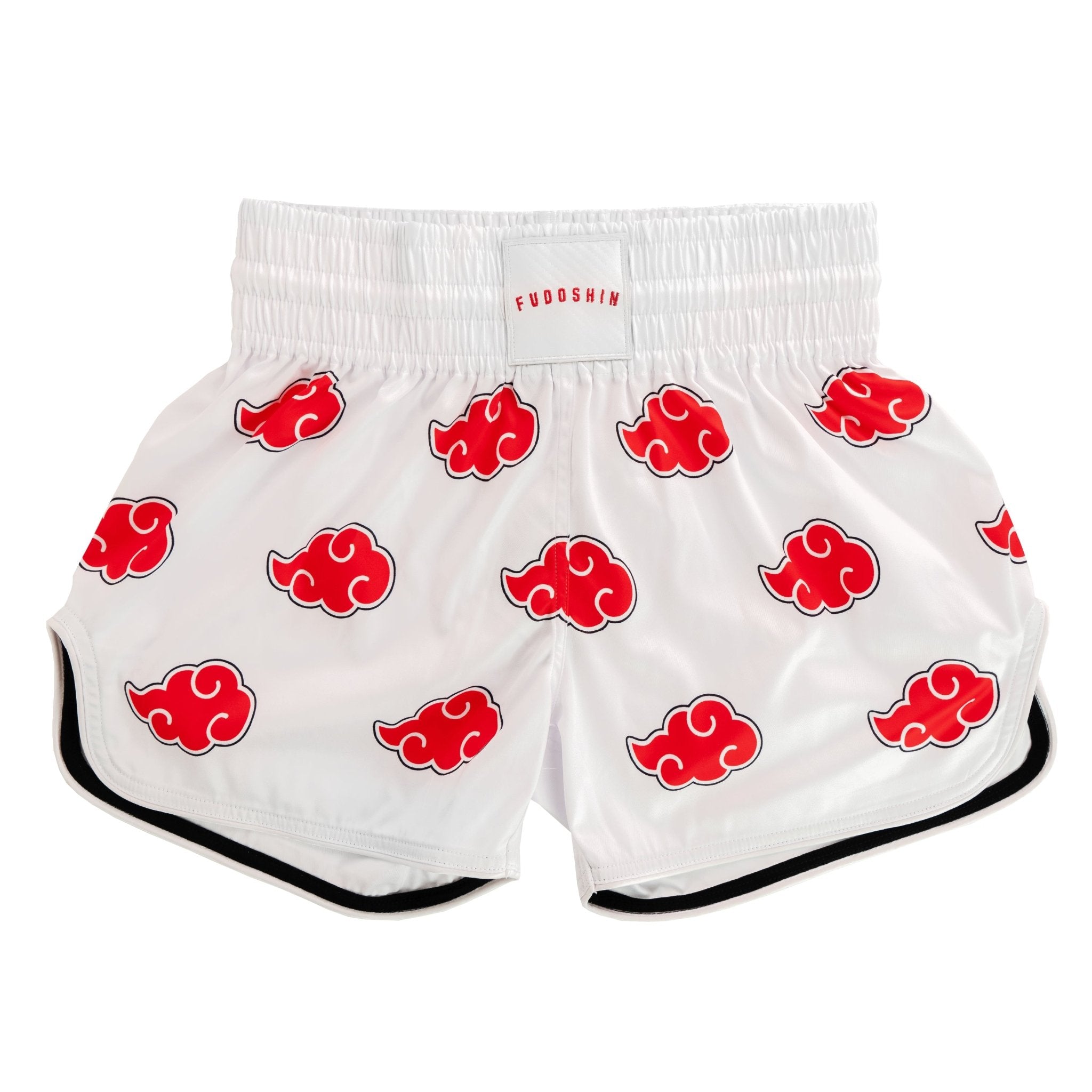 Red Cloud Muay Thai Shorts [White] | Fudoshin