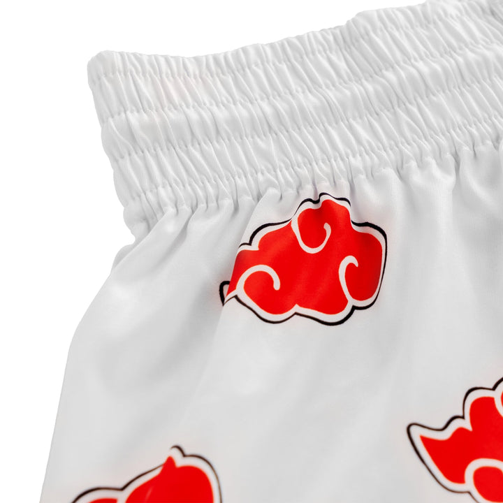 'Akatsuki' Muay Thai Shorts [White Edition] - Fudoshin