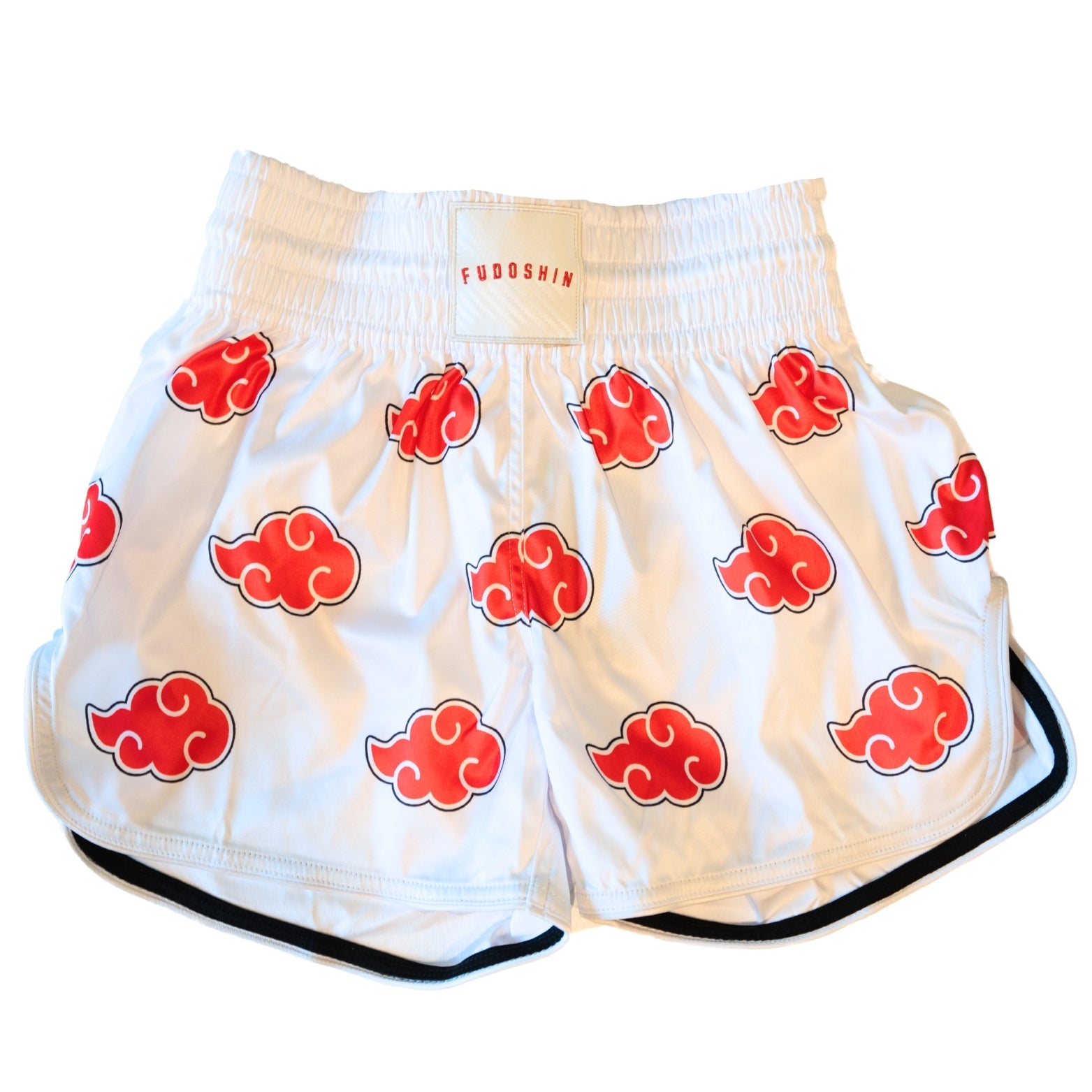 'Akatsuki' Muay Thai Shorts [White Edition] – Fudoshin